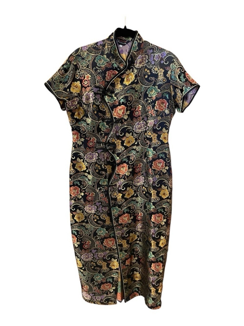 Vintage Yilahongmei Chinese Brocade Jacket Mandarin Collar Size 3XL - Picture 3 of 8